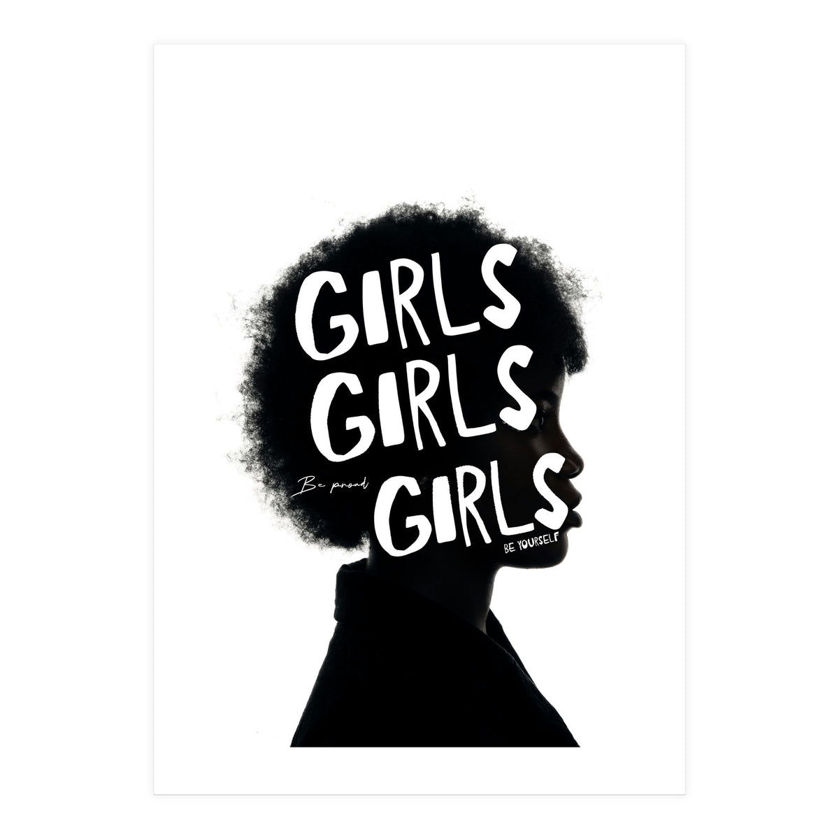 Girls Girls Girl Feminist women Empowerment  (Print Only)