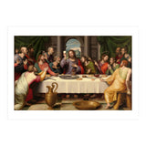 Juan de Juanes / 'The Last Supper', ca. 1562, Spanish School, Oil on panel, 116 cm x 191 cm, P00846. (Print Only) thumbnail