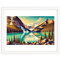 Vintage Lake Louise Banff Poster, Canada