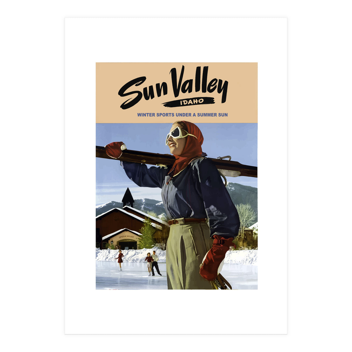 Sun Valley Winter Sports (Print Only)