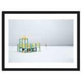 Playground in the winter seascape thumbnail