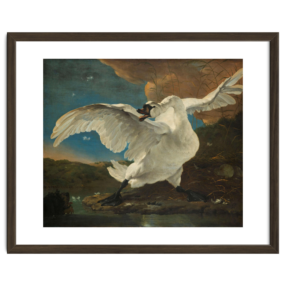 The Threatened Swan. The Threatened Swan; Interpreted later as an Allegory on Johan de Witt. Dati...