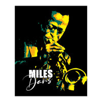 Miles Davis American Jazz Trumpeter (Print Only)