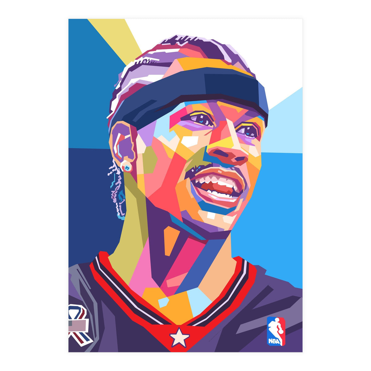 Allen Iverson pop art (Print Only)