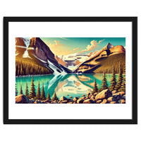 Vintage Lake Louise Banff Poster, Canada