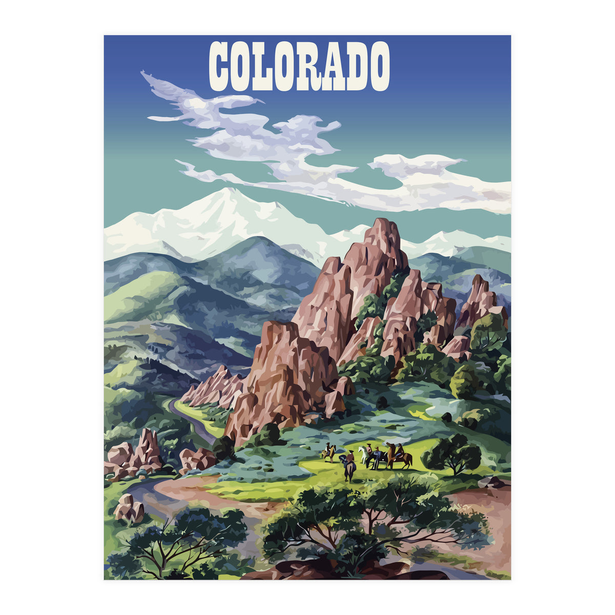 Colorado Mountain (Print Only)