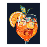 Hawaiian Cocktail, Fresh Orange Fruity Mimosa, Pop Of Color Food Bohemian Eclectic Modern Drink (Print Only) thumbnail