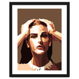 Monica Bellucci Actress Retro Art Illustration thumbnail