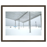 Sunshade site in the winter beach thumbnail