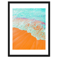 Coral Shore, Ocean Beach Photography, Summer Sea Sand Waves