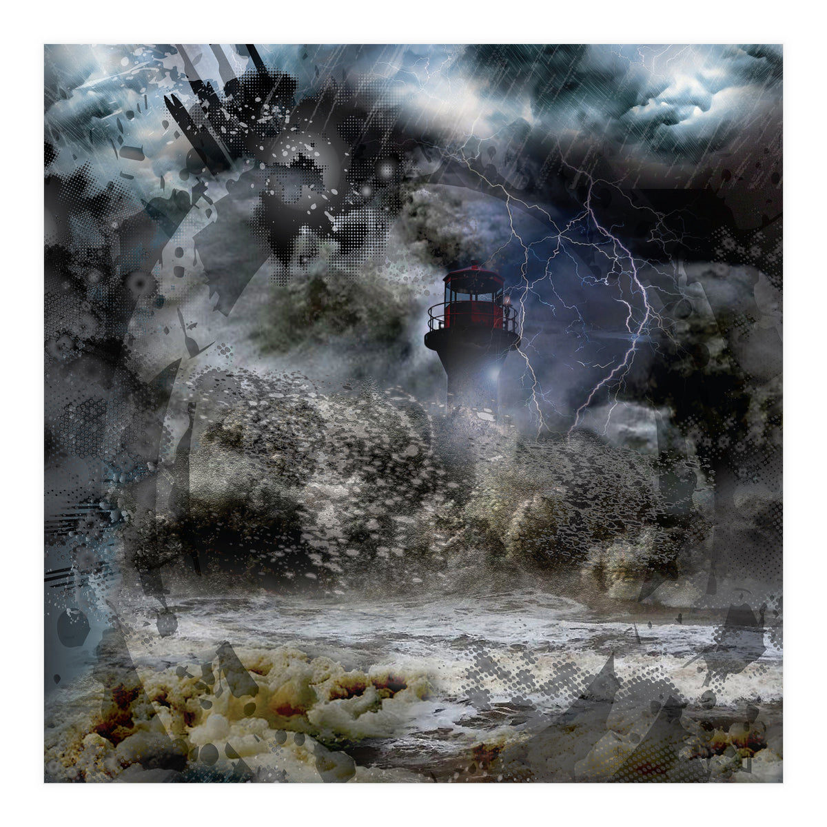Lighthouse Storm (Print Only)