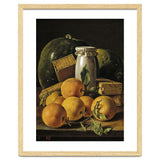 Luis Egidio Meléndez / 'Still Life of Oranges, Watermelon, a Pot, and Boxes of Cake', ca.  1760. thumbnail