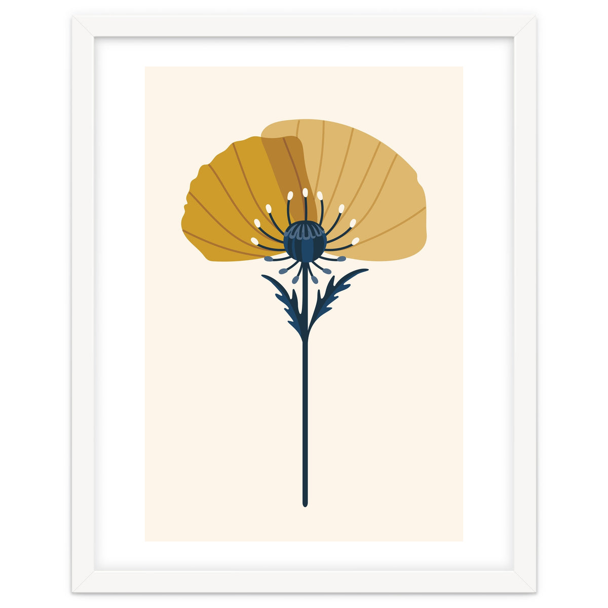 Ochre Half Poppy