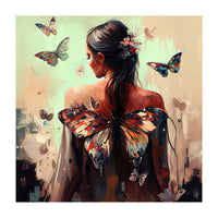 Powerful Butterfly Woman Body #3 (Print Only)