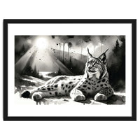 Lynx Resting In Sunlight