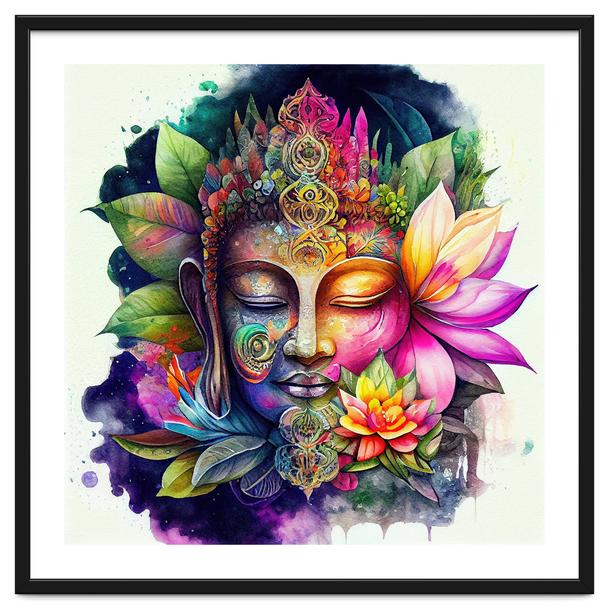 Floral Awakening Buddha