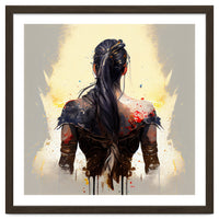 Warrior Woman From Behind