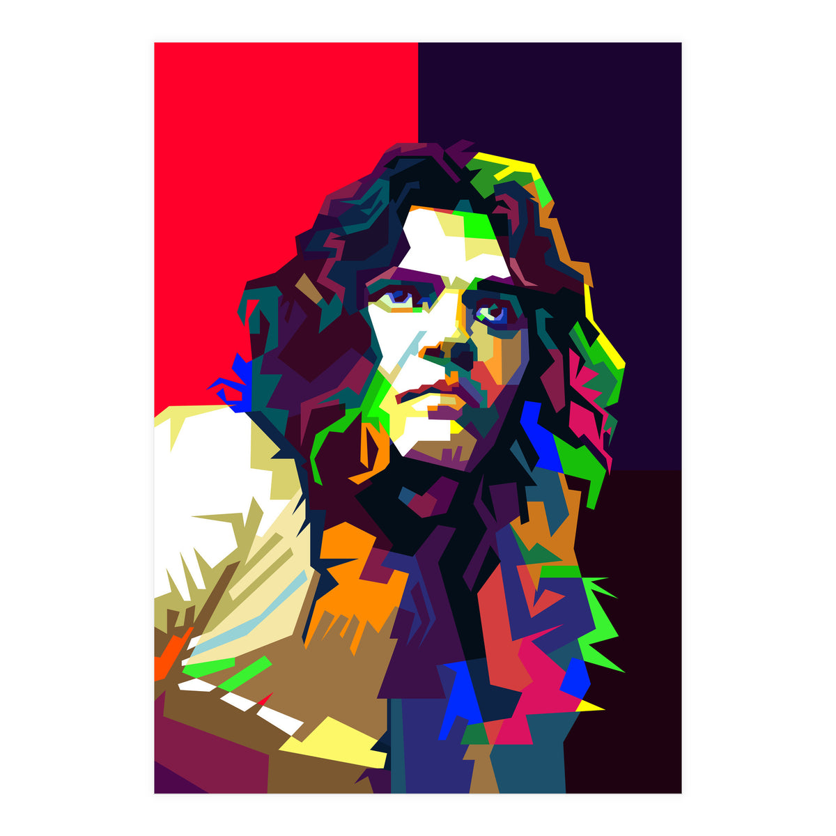 Tommy Bolin Classic Rock Guitar Art WPAP (Print Only)