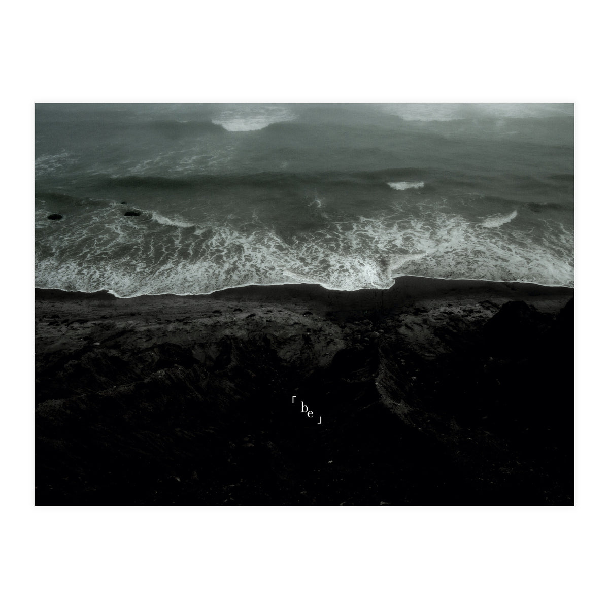 be - Ocean Wave - Black Beach (Print Only)