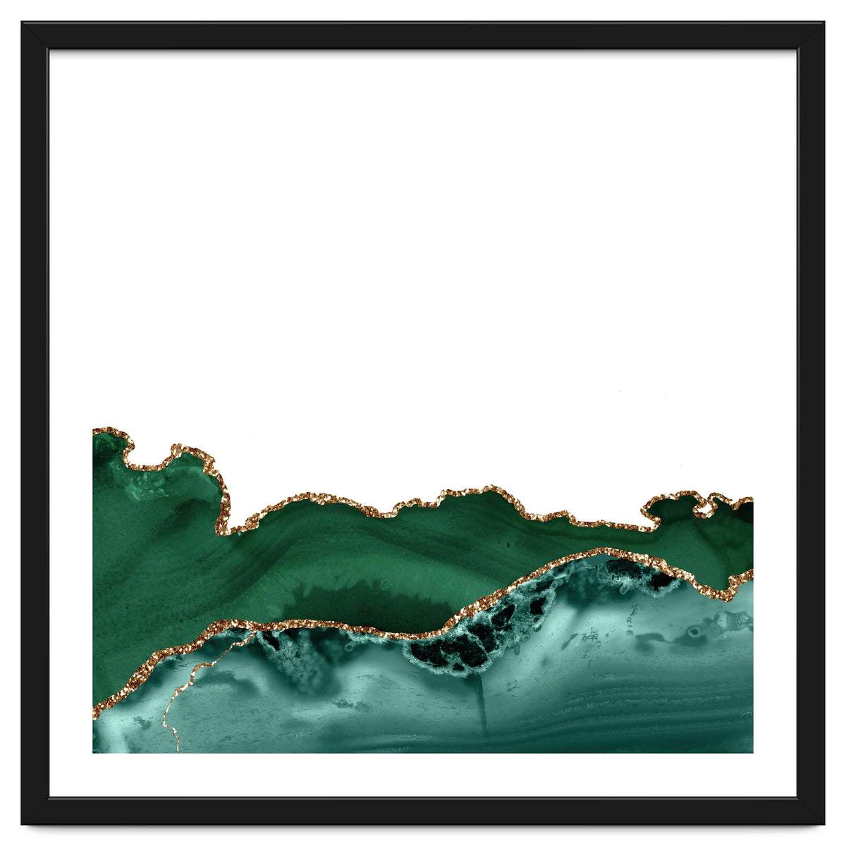 Emerald & Gold Agate Texture 12