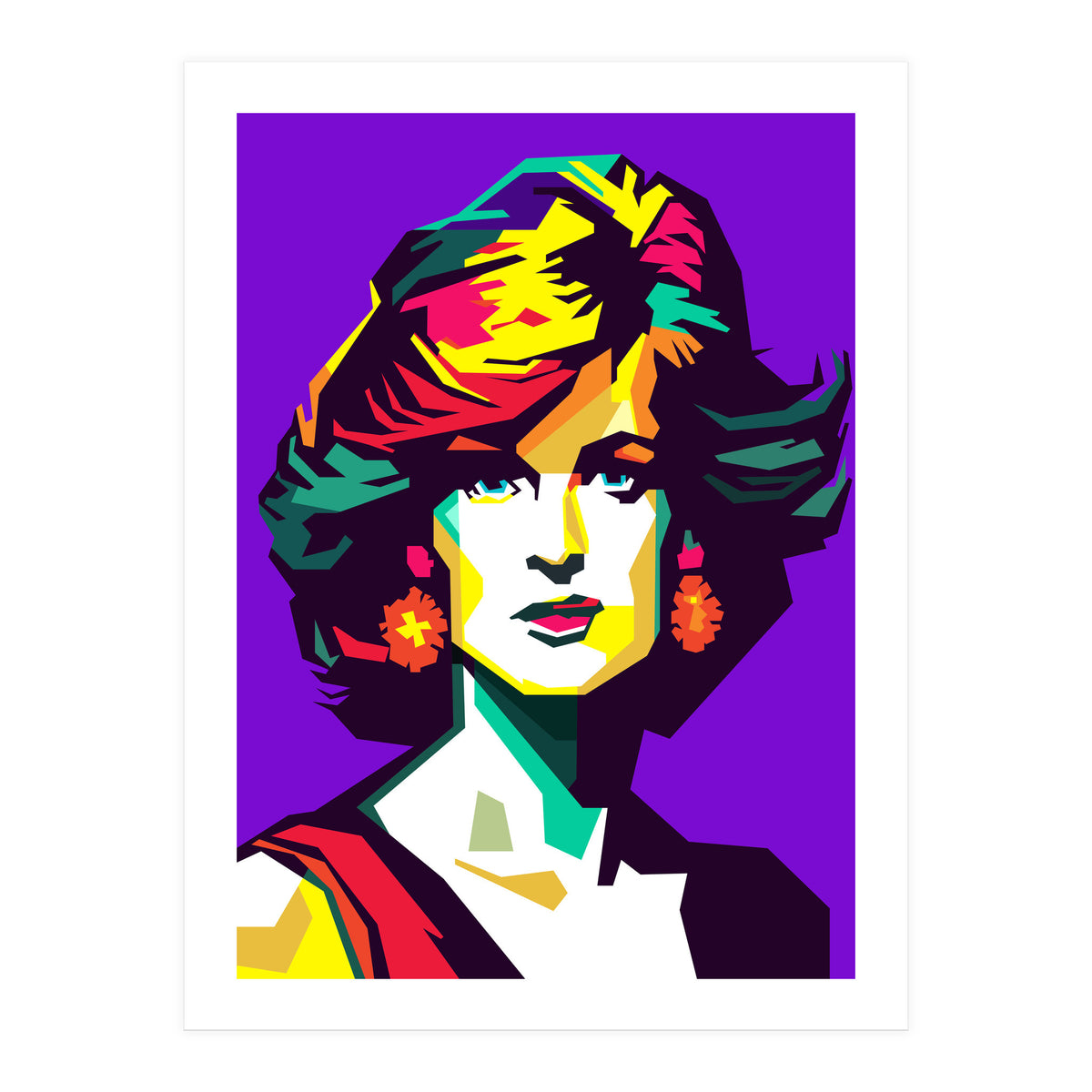 Retro Diana Famous Loved Beauty Woman (Print Only)