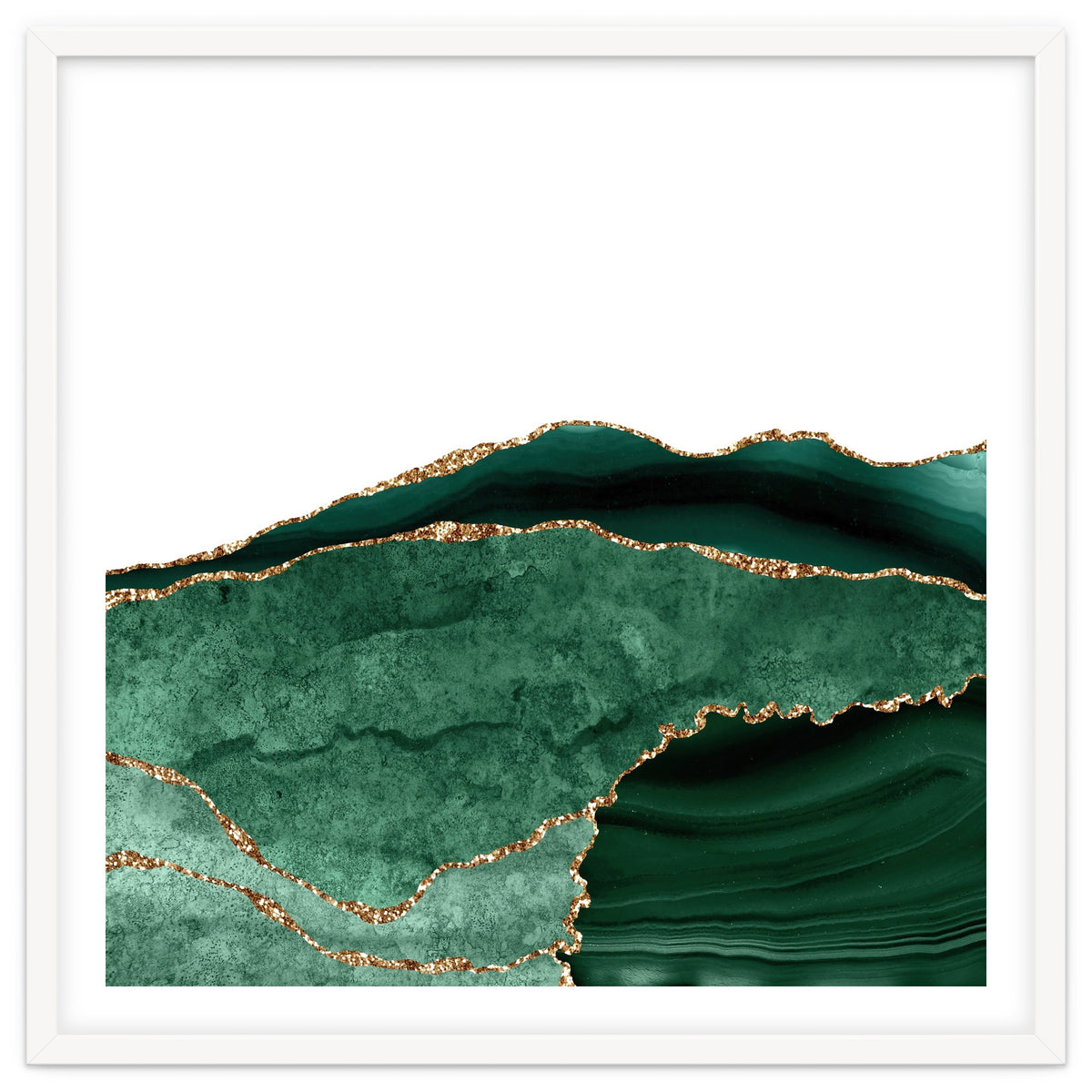 Emerald & Gold Agate Texture 06