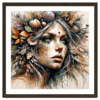 Harvest Crown Druid Woman Portrait