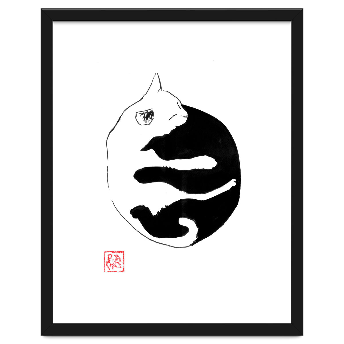 Ying yang Cat