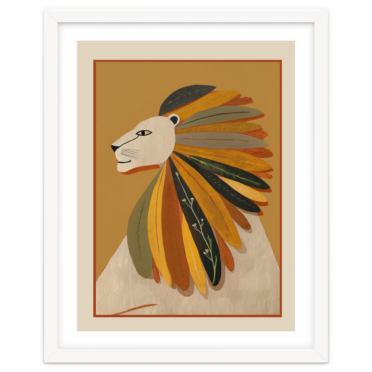 Leaf Mane Lion I