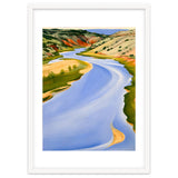 Georgia O’Keeffe – Chama River, Ghost Ranch (1937) | Serene Southwestern Landscape in Bold Modernist Forms thumbnail