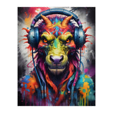 Dragon In Headphones Music (Print Only) thumbnail