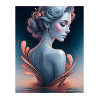 The Beauty of a Woman in an Exotic Pose (Print Only)