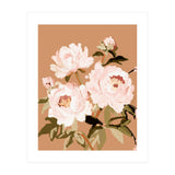 Blush Peony Painting, Floral Wall Art, Neutral Flower Print, Peony Art  (Print Only) thumbnail