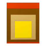 Josef Albers - Red, Brown, Golden (Print Only) thumbnail