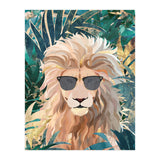 Lion Jungle wearing sunglasses (Print Only) thumbnail