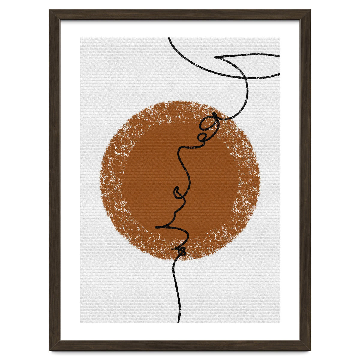 Abstract Brown and Black Lines