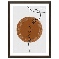 Abstract Brown and Black Lines