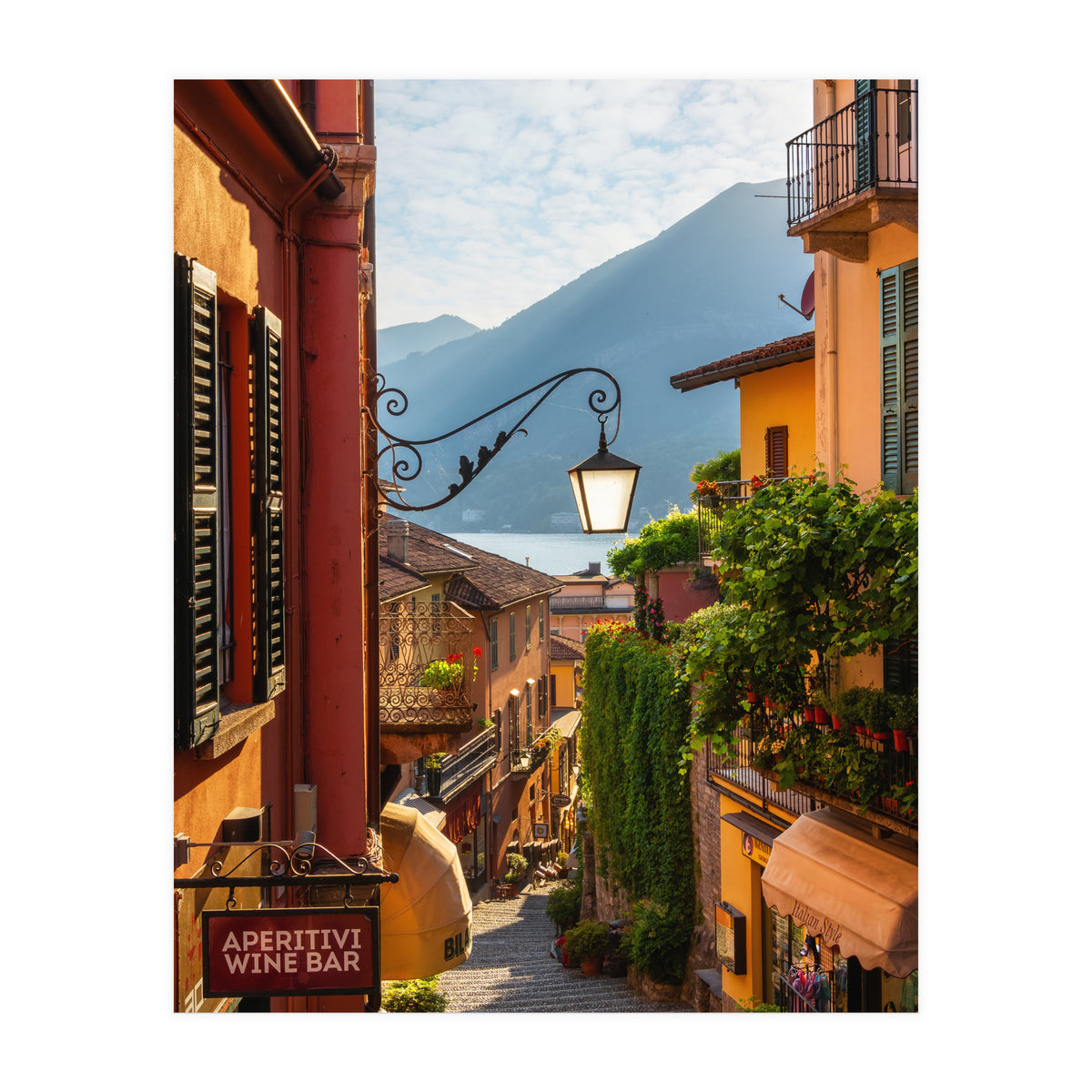 The famous street of Bellagio (Print Only)