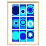 Circles & Rectangles Alt Blue 3 X 3: 1 thumbnail