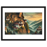 Vintage Bhutan, Mountain Monasteries Poster thumbnail