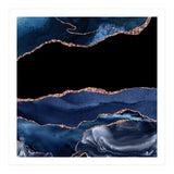 Navy & Rose Gold Agate Texture 16 (Print Only) thumbnail