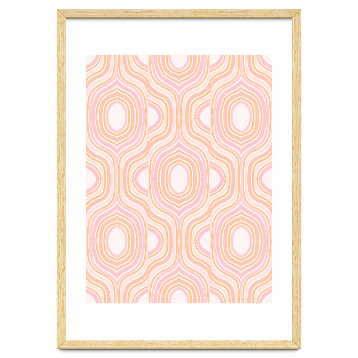 Peachy Marbled Tiles