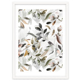 Watercolor Leaves Neutral Gray thumbnail