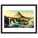 Vintage Iceland, Kirkjufell Mountain Poster thumbnail