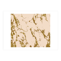 Blush & Gold Marble #society6 #decor #buyart (Print Only)