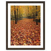 Ethereal Autumn Forest Path