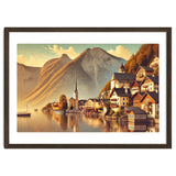 Vintage Hallstatt Poster, Austria thumbnail