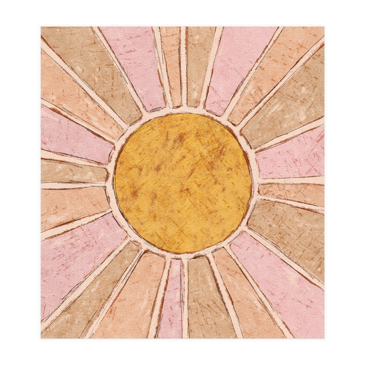 Seventies Retro Sunshine (Print Only)