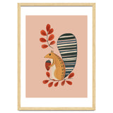 Squirrel In A Pink Autumn thumbnail