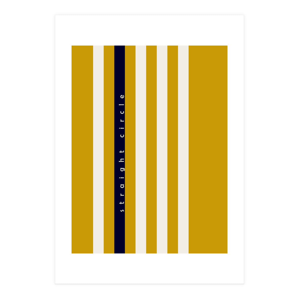 expectant iteration straight circle (Print Only)